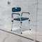 Flash Furniture 15" L, Plastic, Aluminum, Navy Quick Release Bath Chair DC-HY3523L-NV-GG - alternate 1